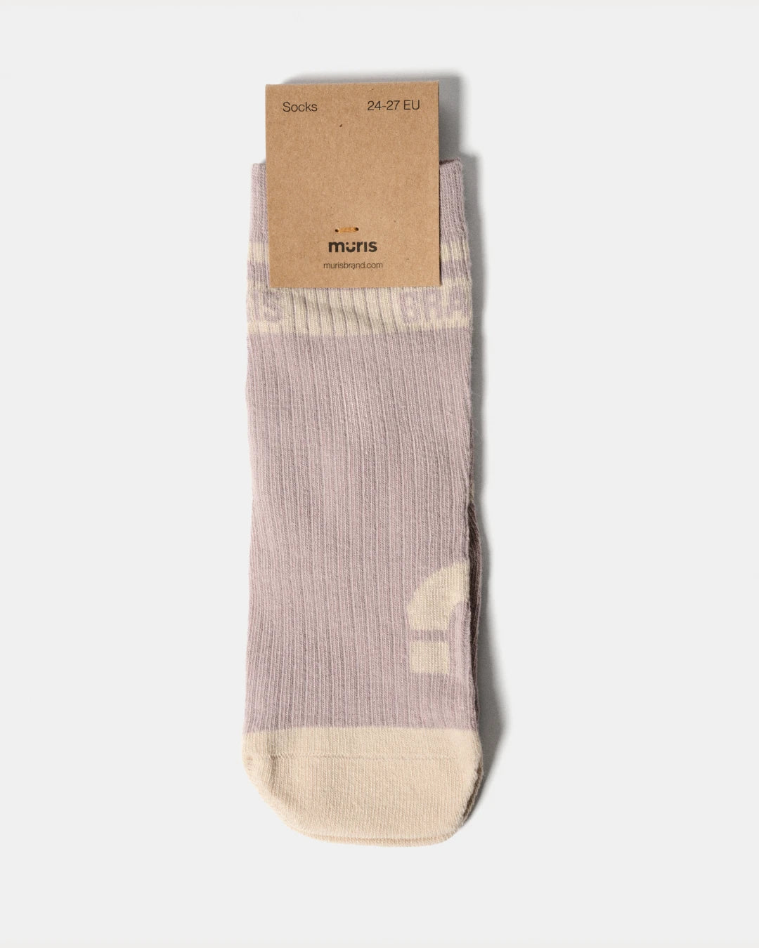 Barefoot Striped Socks Malva Mini